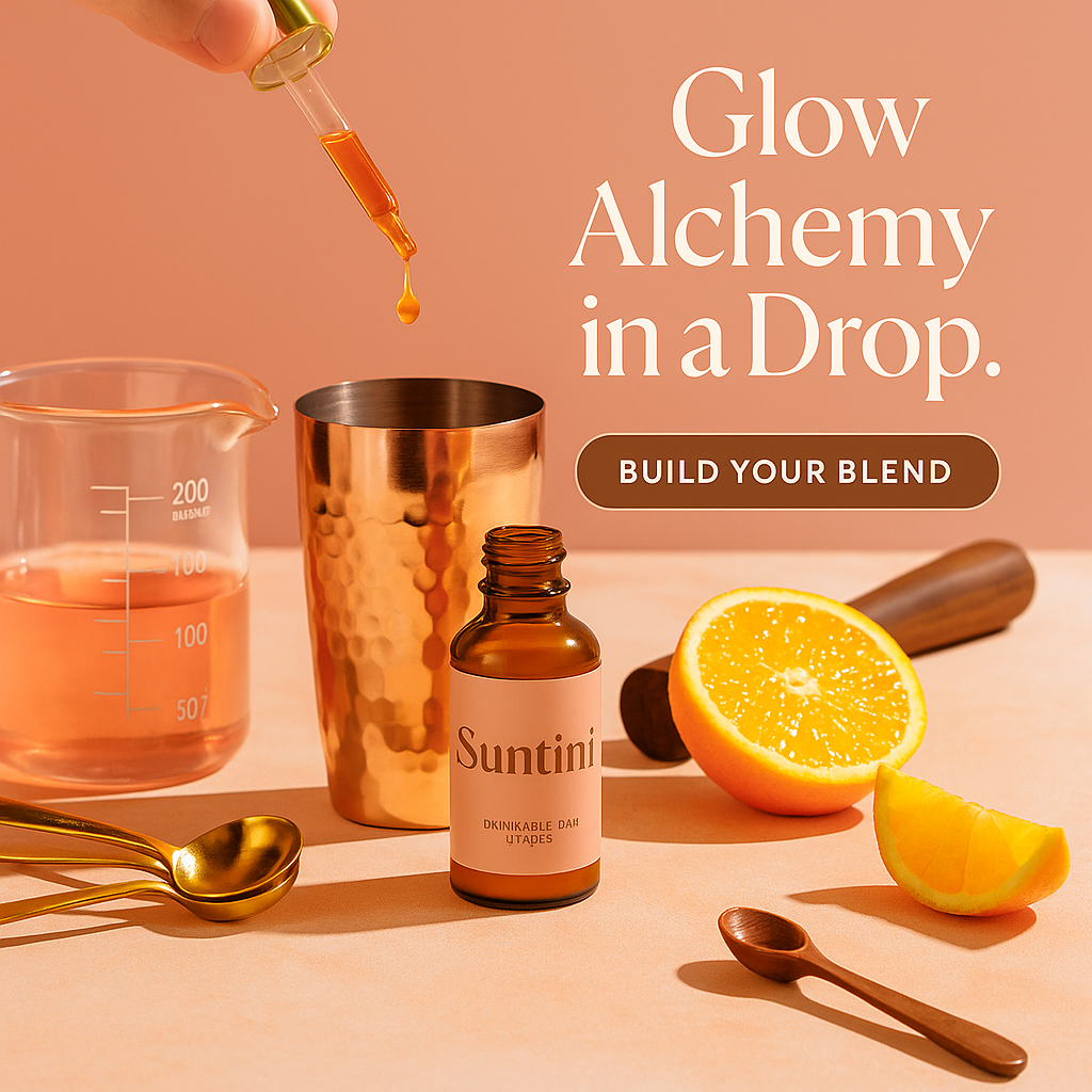 Suntini™ drinkable tanning drops